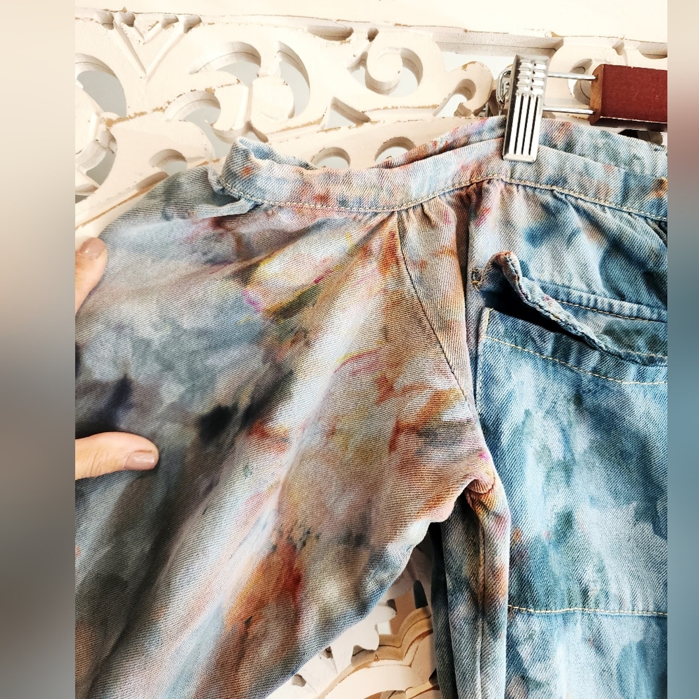 KIKI HARPER TIE DYE OFF SHOULDERS OVERALL SIZE XL - Picture 7 of 16